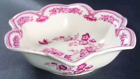 Manchu Pink Round Fluted Dessert Bowl