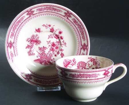 Manchu Pink Jumbo Cup & Saucer Set