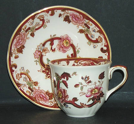 Mandalay Red Flat Cup & Saucer Set