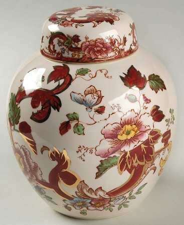Mandalay Red Medium Prunus Jar & Lid