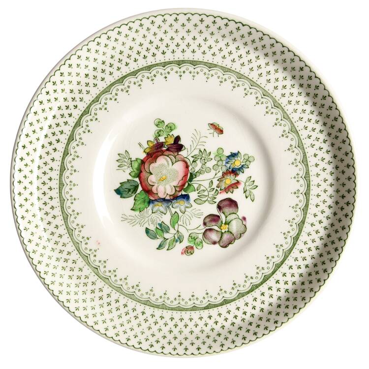 Paynsley Green Multicolor Saucer by Mason's