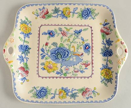 Regency Plantation Colonial Square Handled Cake Plate