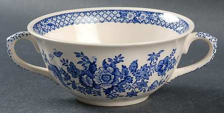Stratford Royal Blue (No Trim) Flat Cream Soup Bowl