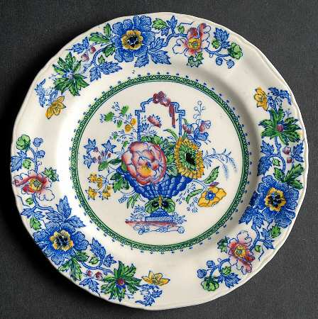 Strathmore Blue Multicolor Bread & Butter Plate