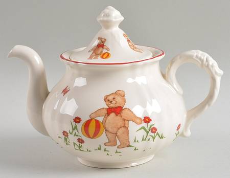 Teddy Bears Child's Teapot & Lid