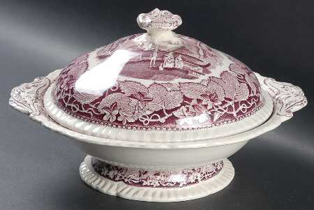 Vista Mulberry Round Covered Vegetable
