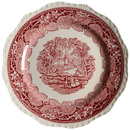 Vista Pink (No Trim) Large Dinner Plate