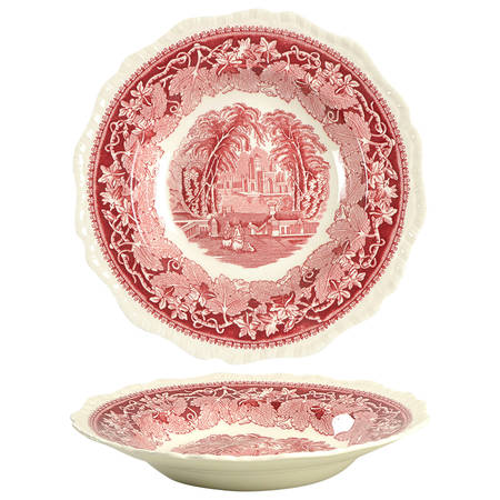 Vista Pink (No Trim) Rim Soup Bowl
