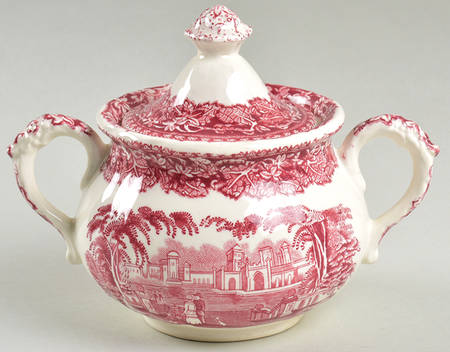 Vista Pink (No Trim) Mini Sugar Bowl & Lid