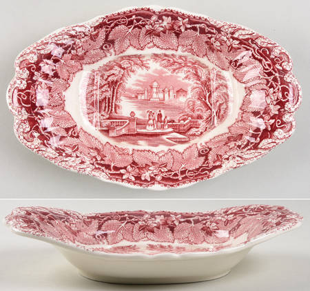 Vista Pink (No Trim) Underplate for Sauce Boat