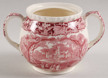 Vista Pink (No Trim) Sugar Bowl No Lid