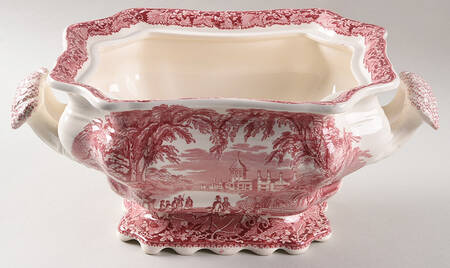 Vista Pink (No Trim) Large Bedford Tureen No Lid