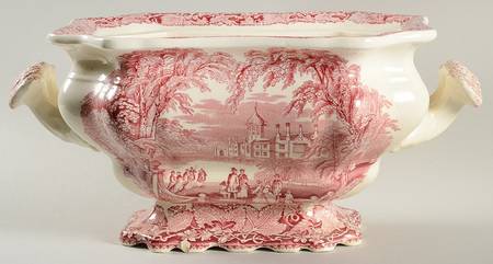 Vista Pink (No Trim) Large Bedford Tureen No Lid