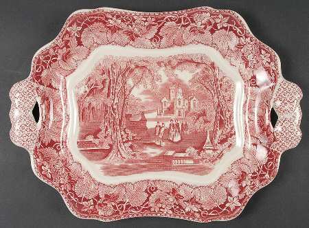 Vista Pink (No Trim) Underplate for Small Bedford Tureen