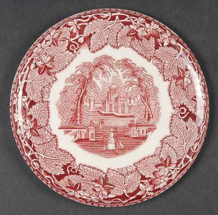 Vista Pink (No Trim) Round Tea Tile