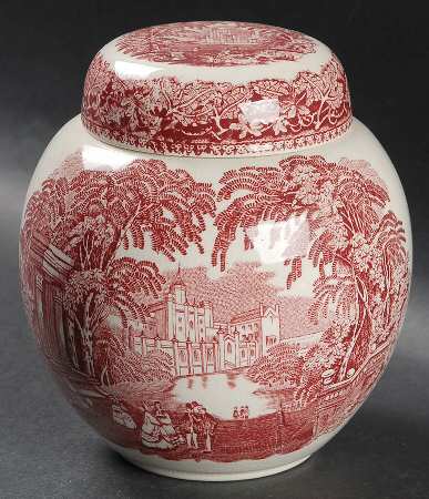 Vista Pink (No Trim) Small Prunus Jar & Lid