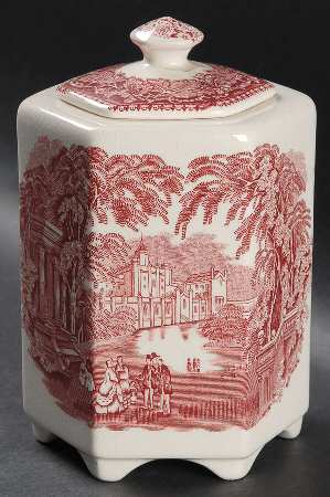 Vista Pink (No Trim) Ming Jar & Lid