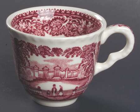 Vista Pink (No Trim) Flat Demitasse Cup