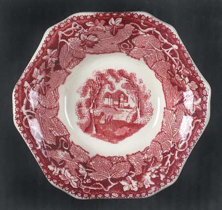 Vista Pink (No Trim) 6-Sided Nut Dish