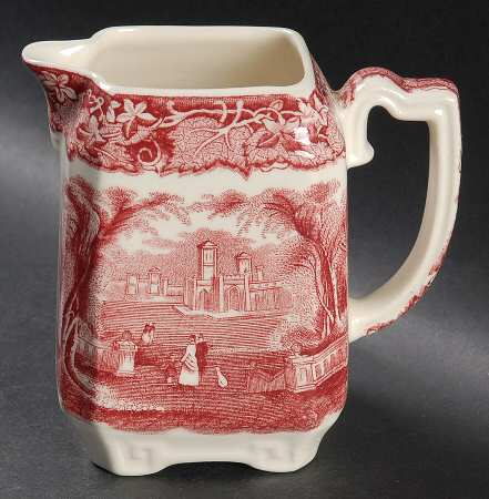 Vista Pink (No Trim) Square Creamer