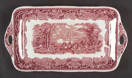 Vista Pink (No Trim) Large Sandwich Tray
