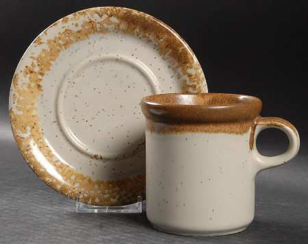 Graystone Flat Cup & Saucer Set