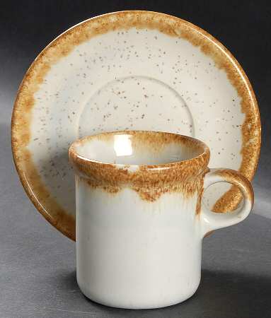 Graystone Flat Cup & Saucer Set