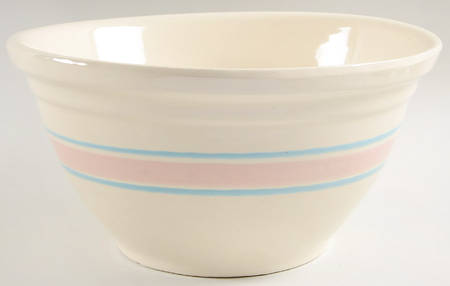 Pink & Blue Stripes 12" Mixing Bowl
