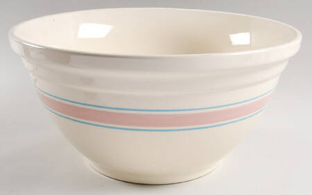 Pink & Blue Stripes Dough Bowl