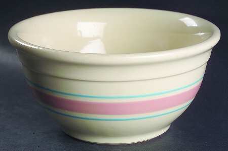 Pink & Blue Stripes 8" Mixing Bowl