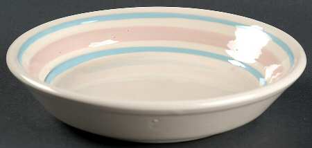 Pink & Blue Stripes Dessert Bowl