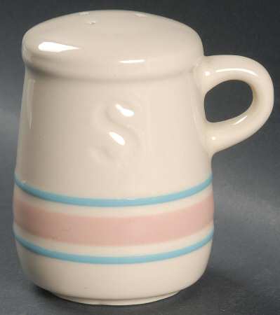 Pink & Blue Stripes Stove Top Salt Shaker