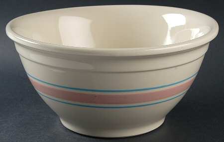Pink & Blue Stripes 10" Mixing Bowl