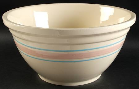 Pink & Blue Stripes Dough Bowl