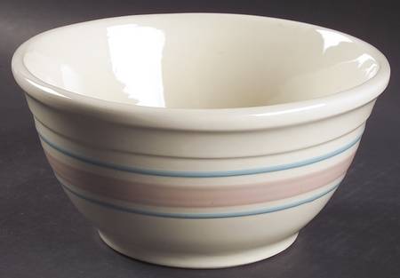 Pink & Blue Stripes 8" Mixing Bowl