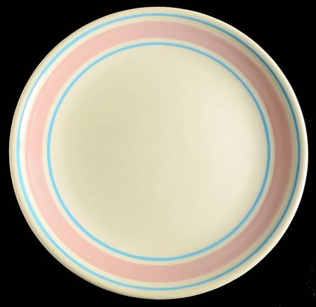 Pink & Blue Stripes Dinner Plate