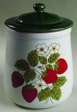 Strawberry Country Large Canister & Lid
