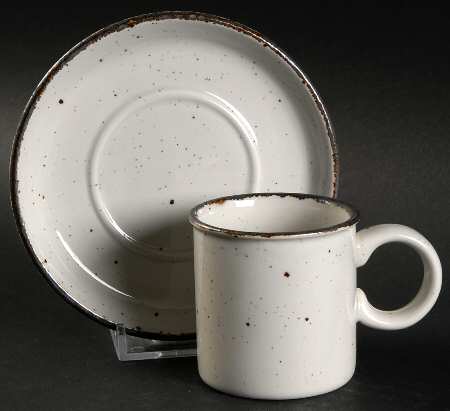 Creation Flat Demitasse Cup & Saucer Set by W R Midwinter Ltd