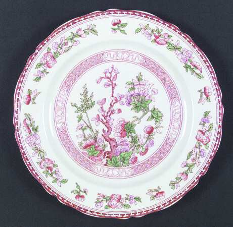 Indian Tree Red Lavender (Scalloped) by W R Midwinter Ltd