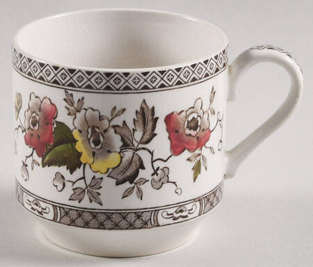Jacobean Brown Multicolor Demitasse Cup