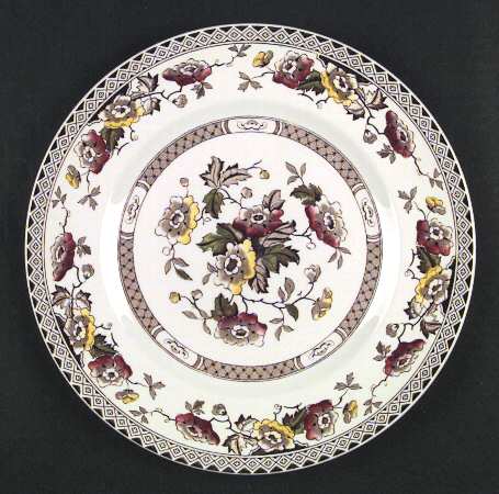 Jacobean Brown Multicolor by W R Midwinter Ltd