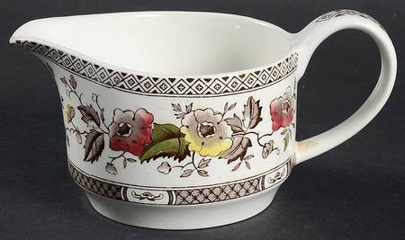 Jacobean Brown Multicolor Creamer