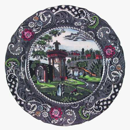 Landscape Black Multicolor by W R Midwinter Ltd