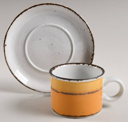 Sun Flat Cup & Saucer Set