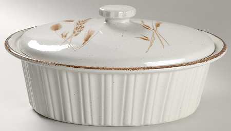 Wild Oats Stonehenge 3 Quart Oval Covered Casserole