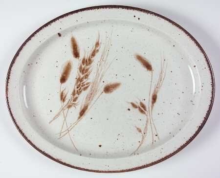 Wild Oats Stonehenge 13" Oval Serving Platter