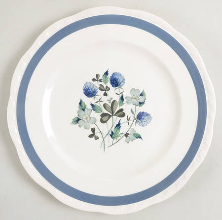 Blue Clover (Raised Edge) by Alfred Meakin