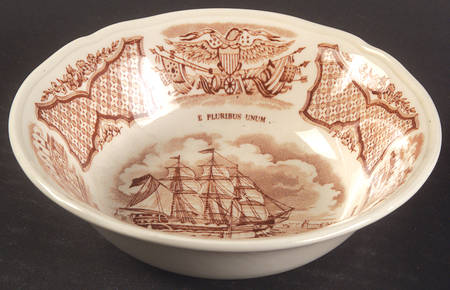 Fair Winds Brown Fruit/Dessert (Sauce) Bowl