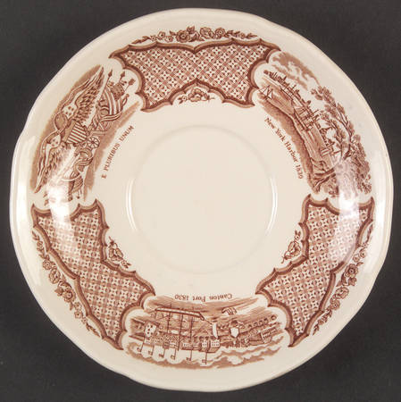 Fair Winds Brown Saucer for Cream Soup Bowl