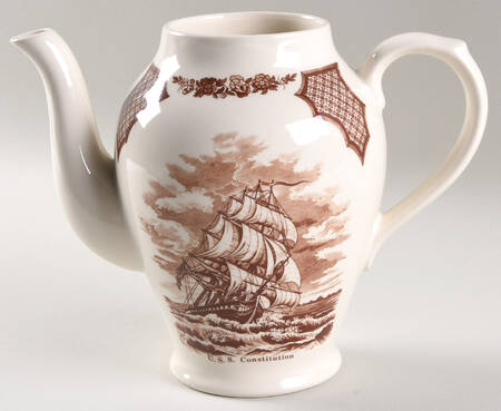 Fair Winds Brown Coffee Pot No Lid
